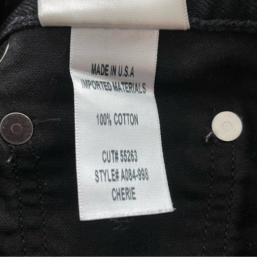 AGOLDE Cherie High Rise Straight Leg Jeans in Distortion Black Distressed 24 - Picture 10 of 15